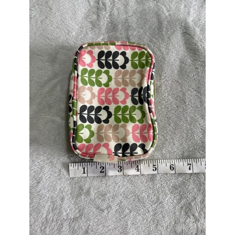 Orla Kiely cosmetic bag pouch make up jewelry travel vacation toiletry pink